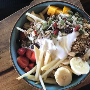 fruit and nut breakfast bowl